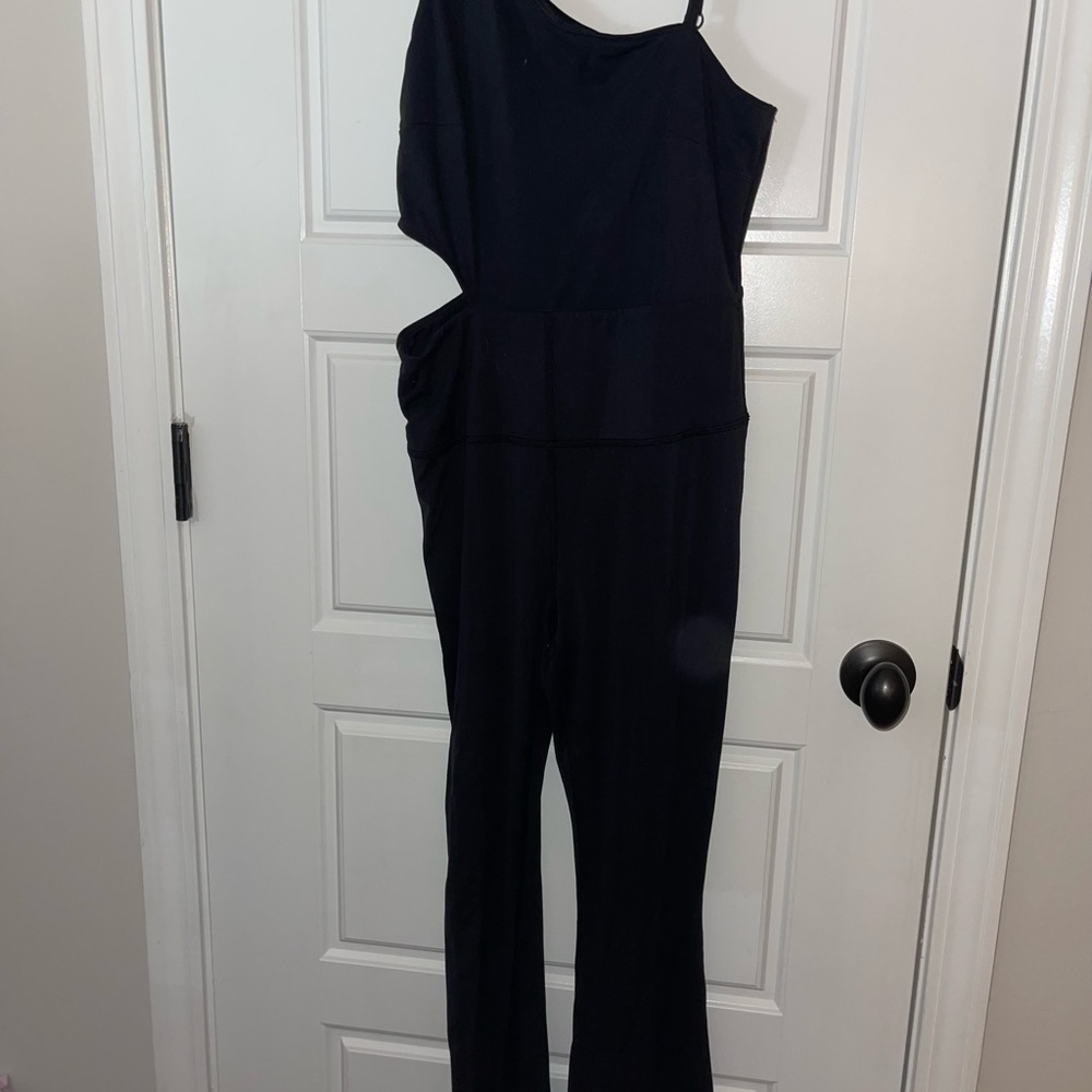 JoyLab Black One-Shoulder Jumpsuit